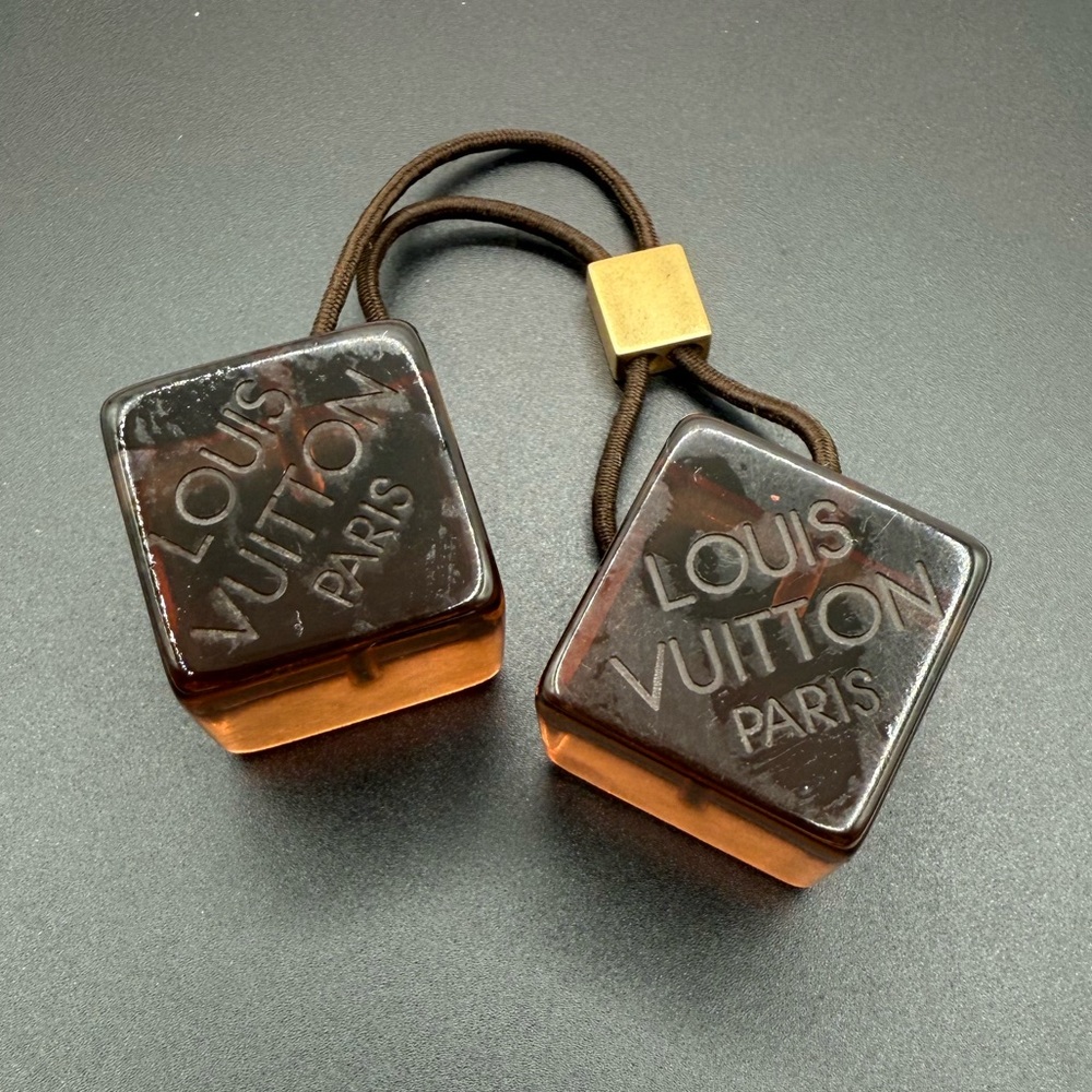 Louis Vuitton Elastic Hair Cubes RARE Vintage